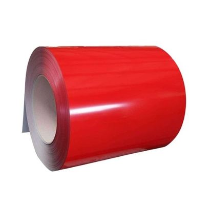 Kırmızı Renkli PPGI PPGL DX51D Ön Renkli Galvanizli Demir Bobin
