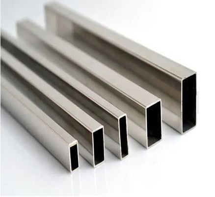 Dikdörtgen şekli 201 paslanmaz çelik tüp 50 X 100 X 1.5mm