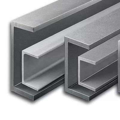 Sıcak olarak yuvarlanmış C şeklindeki paslanmaz çelik profilleri 316 4 &quot;X 2&quot; X 0.25 &quot;