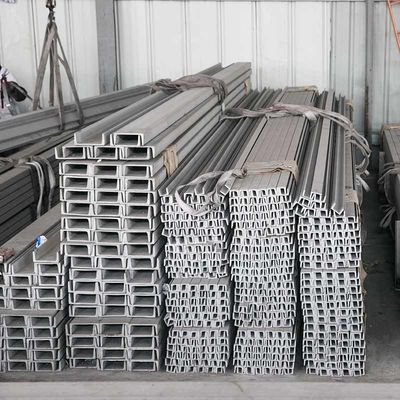 Sıcak olarak yuvarlanmış C şeklindeki paslanmaz çelik profilleri 316 4 &quot;X 2&quot; X 0.25 &quot;